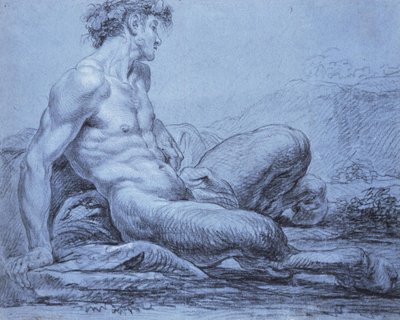 Un fauno seduto da Jean Bernard Restout